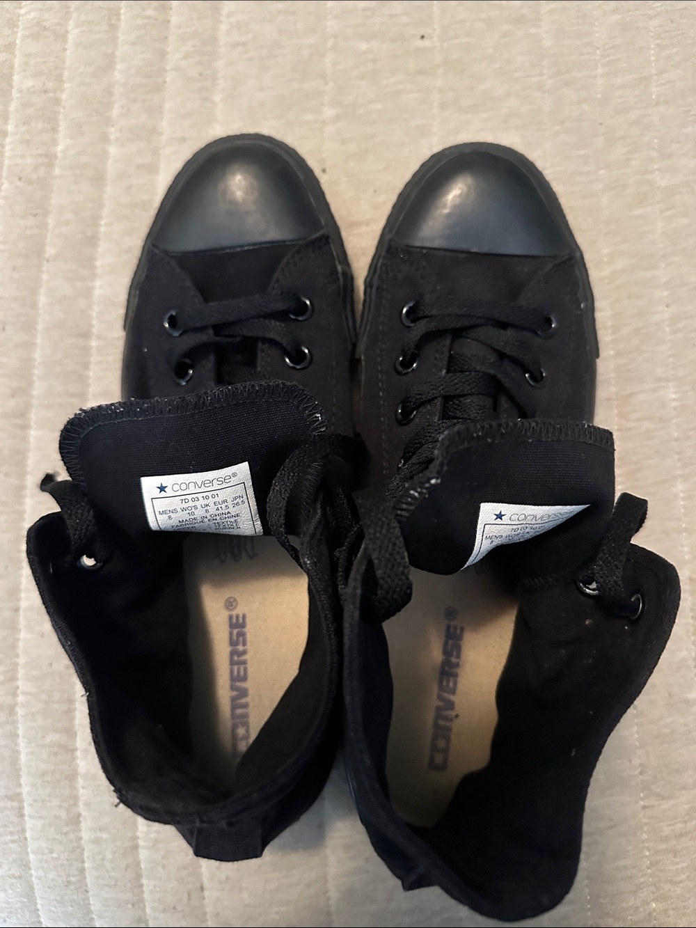 Converse Black High-Top Canvas Sneakers - Picture 8 of 8